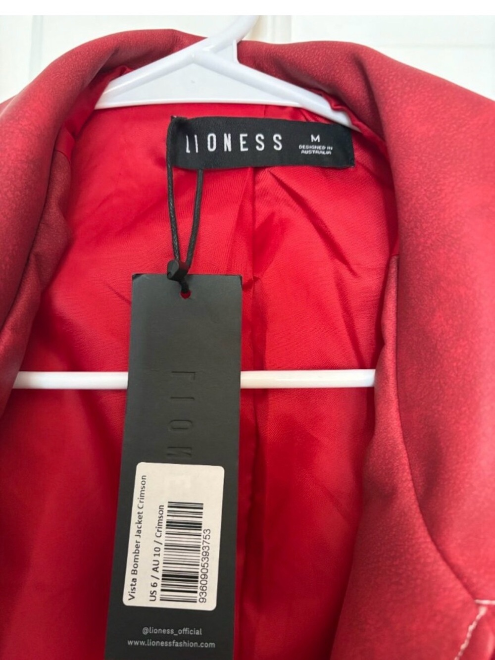 Lioness Red Bomber Jacket - Women's